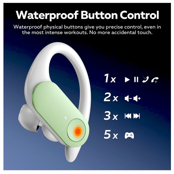 Nutshell Wireless Earbuds, 12H Nonstop, Customized App, Deep Bass, Clear Calls, - Picture 5 of 9